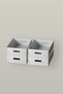 Lot de 4 tiroirs en aluminium M aircrafted – quatre tiroirs empilés