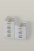 aircrafted Set of 7 Plastic Drawers – seven drawers stacked