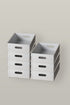 aircrafted set van 7 aluminium laden M – zeven laden gestapeld